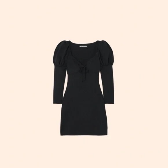 1HR SALE ⚡Reformation Helga Dress (Black) - Picture 2 of 5